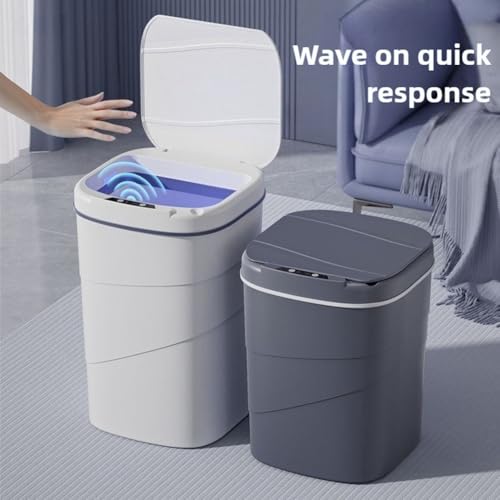 Basurero inteligente con sensor infrarrojo automático para baño y cocina 3