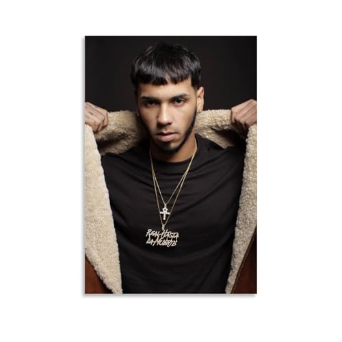 Zbwqlte Anuel AA Impression sur toile Motif étoiles célèbres 20 x 30 cm