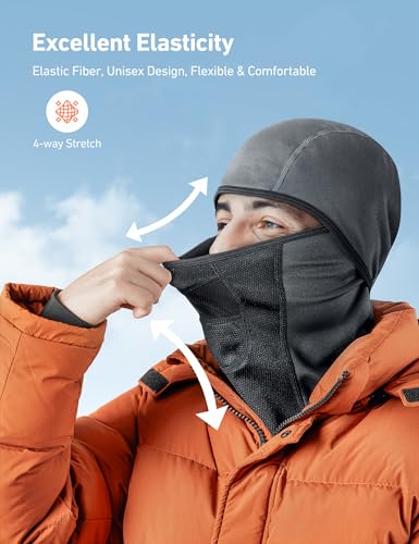image for AstroAI Ski Mask Windproof Balaclava for Cold Weather, Winter Face Mas
