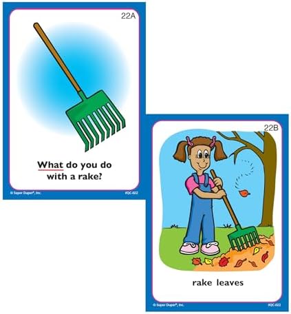 Ask and Answer "What?" Questions Card Deck - Super Duper Educational Learning Toy for Kids