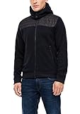 mit Reißverschluss-Detail s.Oliver Herren Melierte Jacke im Fabricmix Dark Blue 3XL