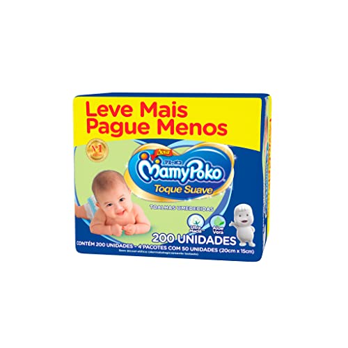 Toalhas Umedecidas MamyPoko, Pacote com 200 unidades