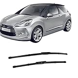 OHORTLNB 24'+16' Limpiaparabrisas, para Citroen DS3 DS 3 2009-2017 Limpiaparabrisas Delantero Duración Escobilla limpiaparabrisas Coche Accesorios