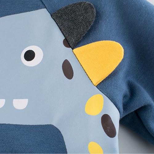 Boys' Long Sleeve Hooded Sweater Soft Brushed Fleece Zip-Up Sweatshirt for Boys 2-10 Years2