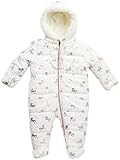 Kensie Girl Baby Girls' Pram Jumpsuit - Quilted Polar Fleece Lined Snowsuit Coveralls (0-9M), Size...