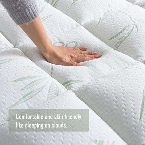 Image of Whatbedding Bamboo Viscose Mattress Topper T-3