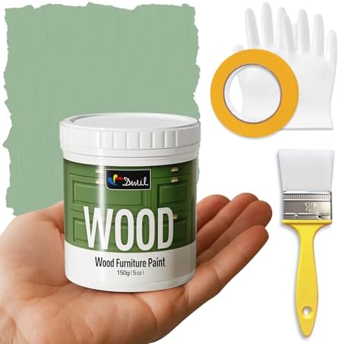 DWIL Matte Finish Furniture Paint - 5 Oz Wood Paint for Cabinets,...