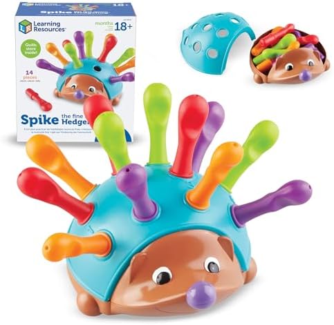 Learning Resources Spike The Fine Motor Hedgehog, Toddler, Kids, Multicolor