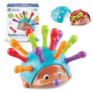 Learning Resources Spike The Fine Motor Hedgehog – Toddler Montessori Toys, Stacking Shape, Gifts For Boys And Girls, Sorting And Matching Skill Activities, Educational Games, Kindergarten