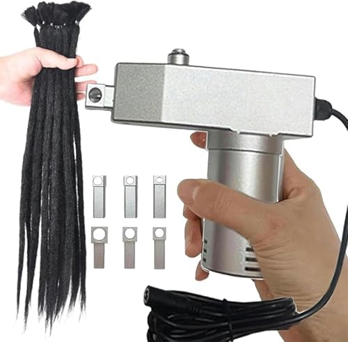 Automatic Electric Dreadlock Machine - Instant Crochet Tool for Dreadlocks & Bangs, Compatible with Human & Synthetic Hair, Easy to Use, Perfect for Beginners