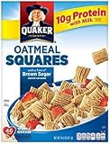 Quaker Oatmeal Squares With A Hint Of Brown Sugar 14.5 Oz. Pk Of 3.