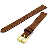 Damen 'braun-Uhrenarmband, Leder in flexibel und angenehm zu tragen