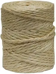 Cordão de Sisal Natural 6mm – Rolo 67m | Corda Resistente, Ecológica e Biodegradável | Ideal para Artesanato, Decoração, Arranhadores de Gato, Jardinagem e DIY