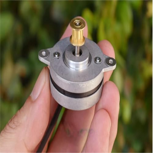 HABHYUDP Alto Rendimiento 3 Piezas de minimotor Paso a Redondo 36 mm y 0,9 Grados, micromotor a bifásico 4 Cables con polea síncrona para generador(Model B)