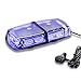 12" 36-Watt LED Mini Light Bar w/ 17 Modes, IP66 Waterproof and Magnetic Mount - Blue Warning Strobe Light Bars for Hazard, Emergency, Snow Plow Vehicles