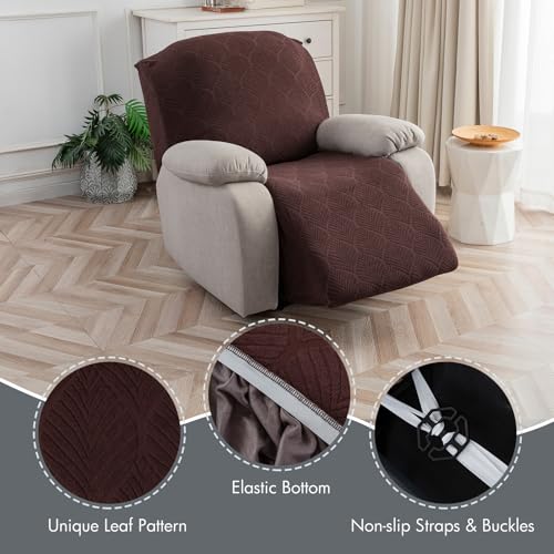 Housse de fauteuil inclinable 1 place lavable chocolat pour animaux - 4