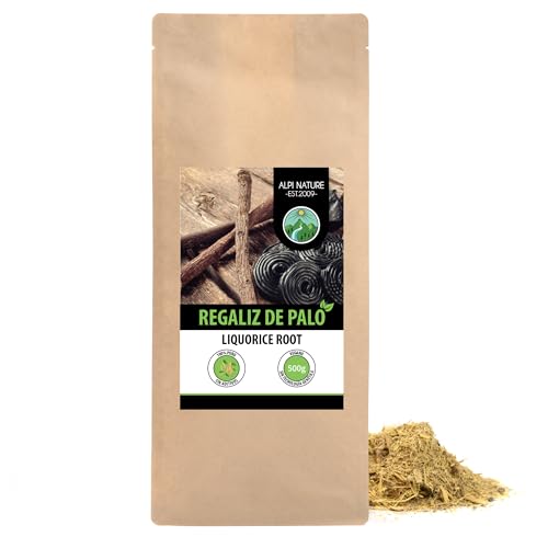 Alpi Nature Raíz de Regaliz Té 500g, Raíz de Regaliz Seca y Cortada para Preparar Té