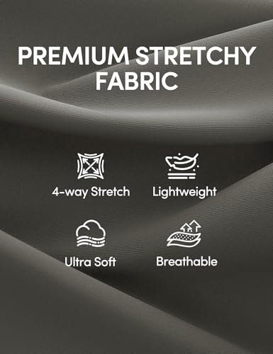 Image of IUGA Dress Pants Women Stretchy Wide Leg Work Pants Business Casual Outfits | Teacher Outfits for Women, Work Clothes, Trousers, Slacks, High Waisted, Pull on, Comfy, Office, Travel, Interview