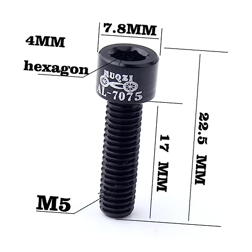 ULTECHNOVO 4 Pcs lidar com parafuso riser light levinho a bicicleta bicletas raça Automóvel bicileta