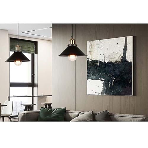 Plafonnier lanterne rétro industriel à triple tête noire et douille E27 décorative