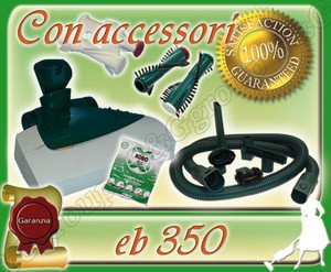 Battitappeto Folletto EB350 - Per Pulizia Tappeti E Materassi, Con Spazzole Aggiuntive, Usato Ma Garantito