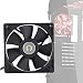 Hopcd Ventilador de enfriamiento DC 12V 0.8A 3000RPM 12CM 4Pin Ventilador de enfriamiento Industrial 3000RPM 110CFM Sever Cooler Case Fan