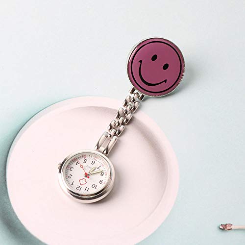 Preisvergleich Produktbild Cxypeng Taschenuhr für Krankenschwestern,Karikatursmileynach... Pulsuhr