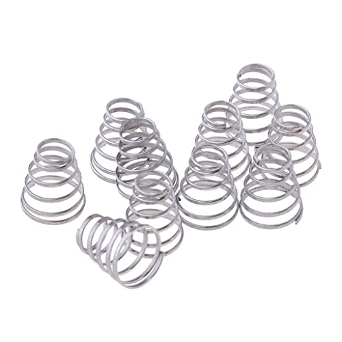10Pcs Professional Replacement Springs for Bike Skewer - Durable Stainless Wheel Hub Skewers for Trainer