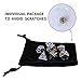 Metal Dice Set Polyhedral DND Role Playing Game Dice Set with Storage Bag for RPG Dungeons and Dragons D&D Math Teaching Tabletop Games (Shiny Gold and Blue)