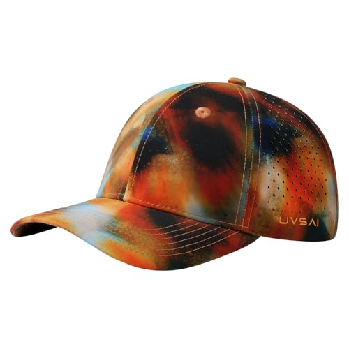 Image of UPF 50+ Performance Water Resistant Baseball Cap Lightweight Breathable Hat Golf Running Boat Hiking for Men Women