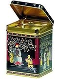 125 gr de capacidad Design at Home - Lata para té, diseño clásico oriental, color negro
