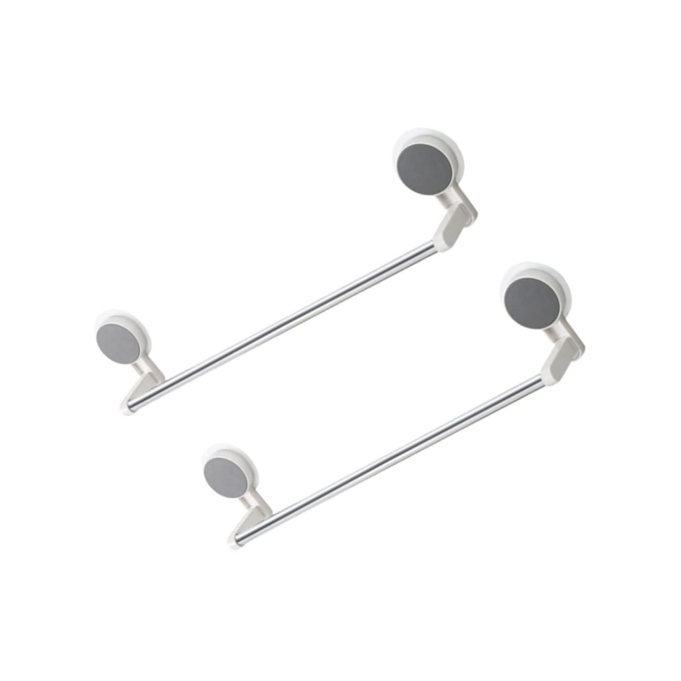 2 pezzi anello per portasciugamani per appendiabiti, portapiatti, piatto, parete singola, per lavabo, organizer, copertura, bianco, da appendere, bagno, in acciaio, mano di support
