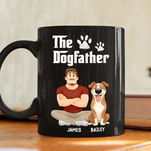 Taza de cerámica personalizada para amantes de perros miniatura 3