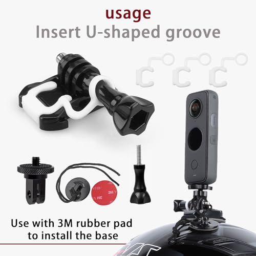 Fixation casque anti vibration compatible DJI Osmo et Insta360 - 6