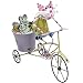 TERESA'S COLLECTIONS 16 inch Metal Cat Garden Statues and Figurines with Planter for Outdoor Yard Decorations