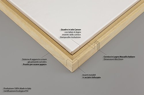 Quadro su Tela Canvas INTELAIATO - con Cornice