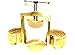 Premium Dental Laboratory LAB Spring Press Compress W/Two Brass Denture Flask (CYNAMED)