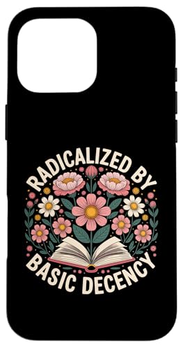 Basic Decency Flowers and Books Women �ɂ��ߌ��� �X�}�z�P�[�X iPhone 16 Pro Max �p