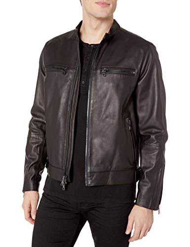 Robert Graham Men's Brando Woven Outerwear, Black, Large