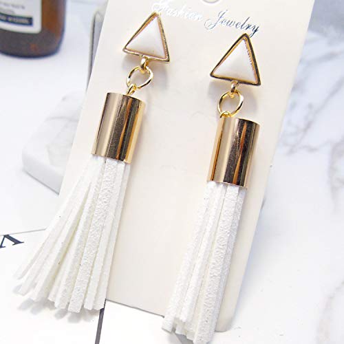 Preisvergleich Produktbild Hengrain Super Beauty Temperament Metall Dreieck Retro Leder Quaste Ohrringe