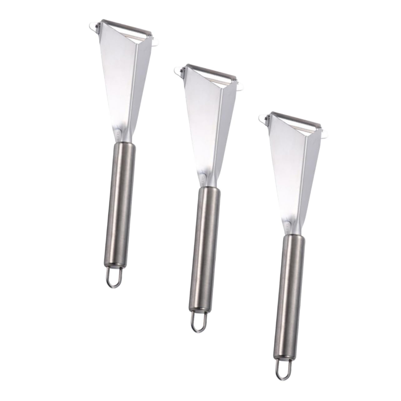 Cabilock Ergonomic Handle Fruit Carving Gadget 3 Piece Set Kitchen Knives for Fruit Peeling Shaping