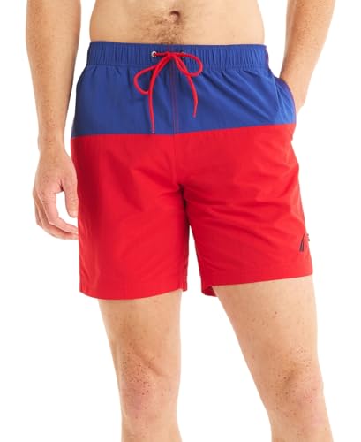 Nautica Mens Regular fit Swim Trunks Swimwear XXL Red