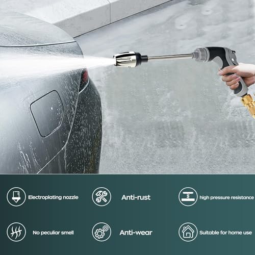 Water Blitz Pressure Washer, WaterBlitz High Pressure with Long Rod 3 Metal Joints Foam Jug, Ergonomic Handle Quick Connect With 360° Rotating for Three spray Modes - Image 4