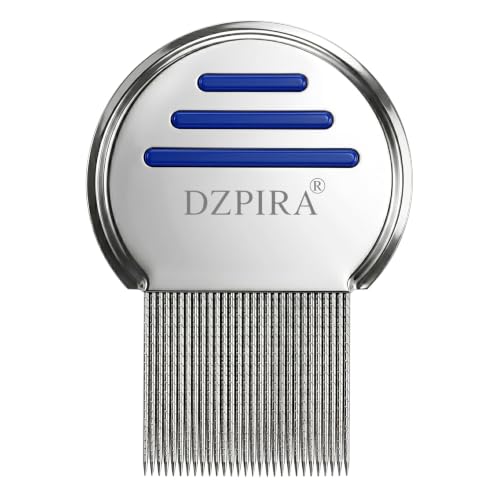 Image of Pack of 1 Premium Stainless Steel Lice & Nit Removal Combs for Kids & Adults, Professional Fine Teeth, Removes Lice, Nits & Eggs, Reusable, Safe for All Hair Types