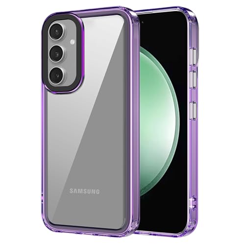 Image of amazon basics Back Case Cover for Samsung Galaxy S24 Plus 5G | Compatible for Samsung Galaxy S24 Plus 5G Back Cover | Case Cover with Camera Protection | (TPU + PC | Translucent Purple)