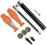 Aoyo Fahrradpumpe, Frame Pumpen tragbare Mini-Handpumpen gehaltene Luftpumpe Ballpumpe, Nicht Beleg, kompakte, leichte Aluminium-Legierung, Fahrrad Mountainbike Elektroauto Basketball Schwarz
