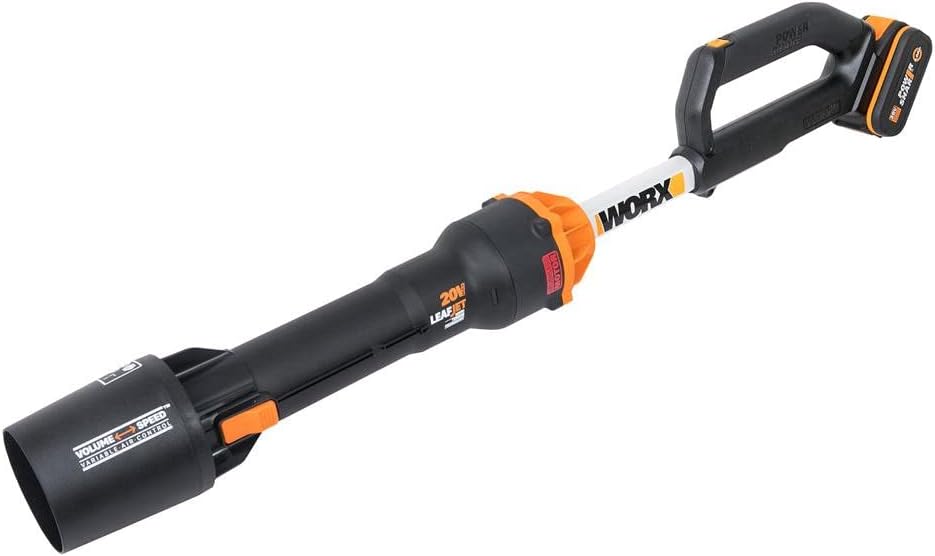 WORX 20V Max Battery Blower | WG543E.9 | Powerful Brushless Motor | PowerShare | No Battery Or Charger Included | 2 Speeds | Air Amplified Turbine