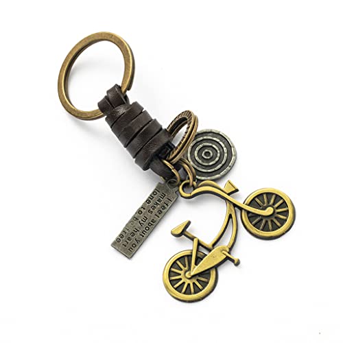 Stili: bicicletta portachiavi vintage, colore: bronzo