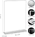 EHWINE Acrylic Sign Holder 8.5 x 11, 10 Pack Double-Sided Stand up Table Top Sign Holders, Clear Acrylic Picture Frame Menu Flyer Paper Holder Display Stand for Office Business Store Wedding Party