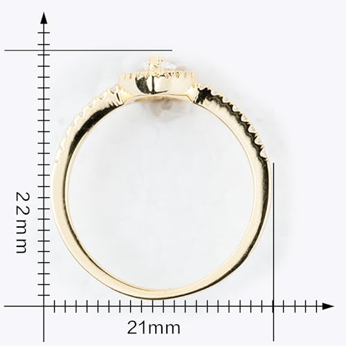 Sterling Silver Minimal Marquise Halo Ring, Solitaire Engagement - 6